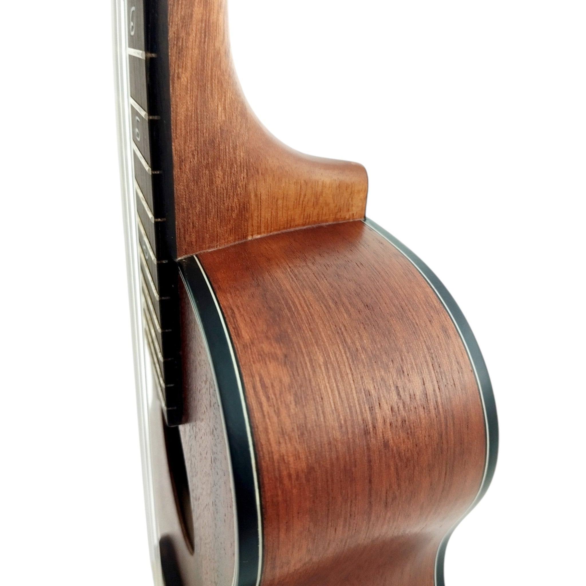 Leaf Series C100 All-Mahogany Concert Ukulele, Satin + 10mm Padded Gig Bag in Pink + Stand