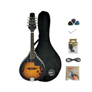 Caraya Linden A-Style Built-in Pickups Mandolin - Sunburst MA001EBS