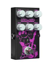 M-VAVE MINI-AMP Pre-amp Simulation Guitar Effect Pedal with Bonus Patch Cables - MINIAMPP014015M