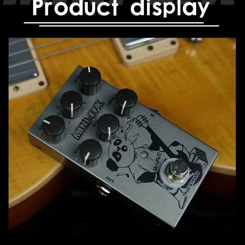 M-VAVE Electric Effects Pedals Heavy Metal Electric Guitar Overload Distortion Effector with Bonus Patch Cables - MINIEFXP014015M
