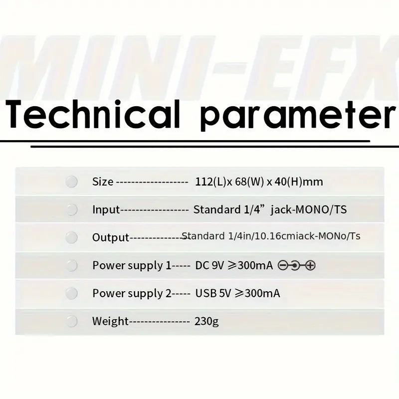 M-VAVE Electric Effects Pedals Heavy Metal Electric Guitar Overload Distortion Effector with Bonus Patch Cables - MINIEFXP014015M