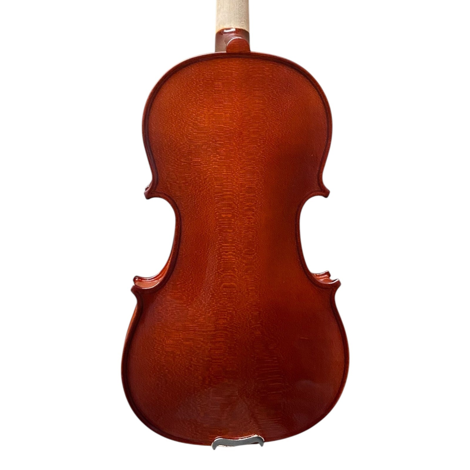 Caraya MV001 Solid Spruce Top 4/4 to 1/16 Size Violin Outfit in Natural Gloss w/ Foam Case, Bow, and Rosin