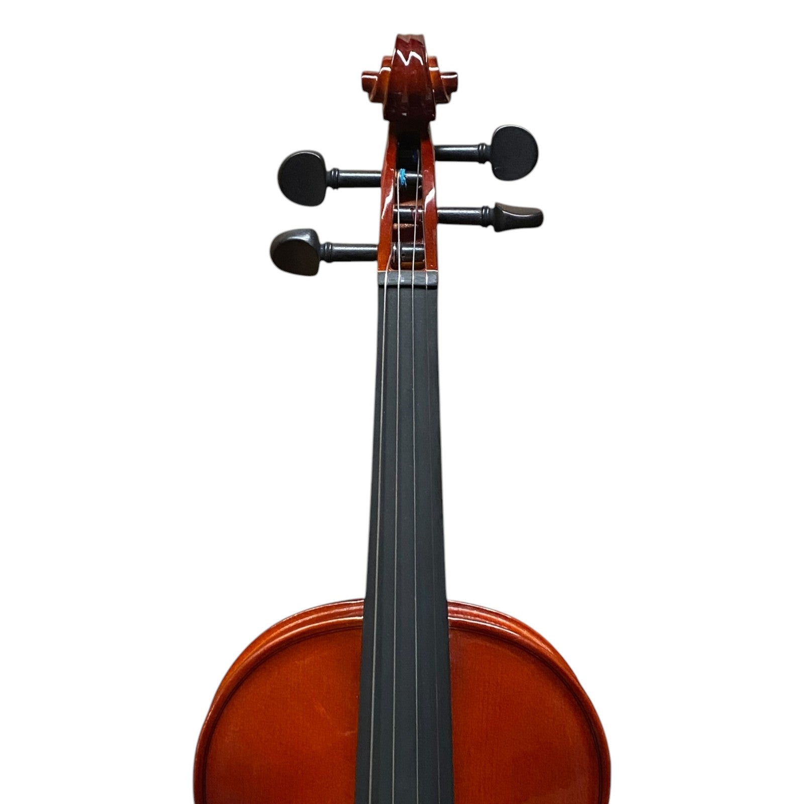 Caraya MV001 Solid Spruce Top 4/4 to 1/16 Size Violin Outfit in Natural Gloss w/ Foam Case, Bow, and Rosin