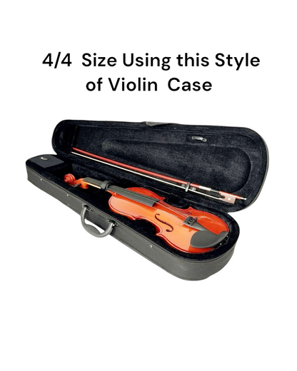 Caraya MV001 4/4-1/16 size Violin outfit w/Extra strings, Foam Hard Case, Bow, Rosin