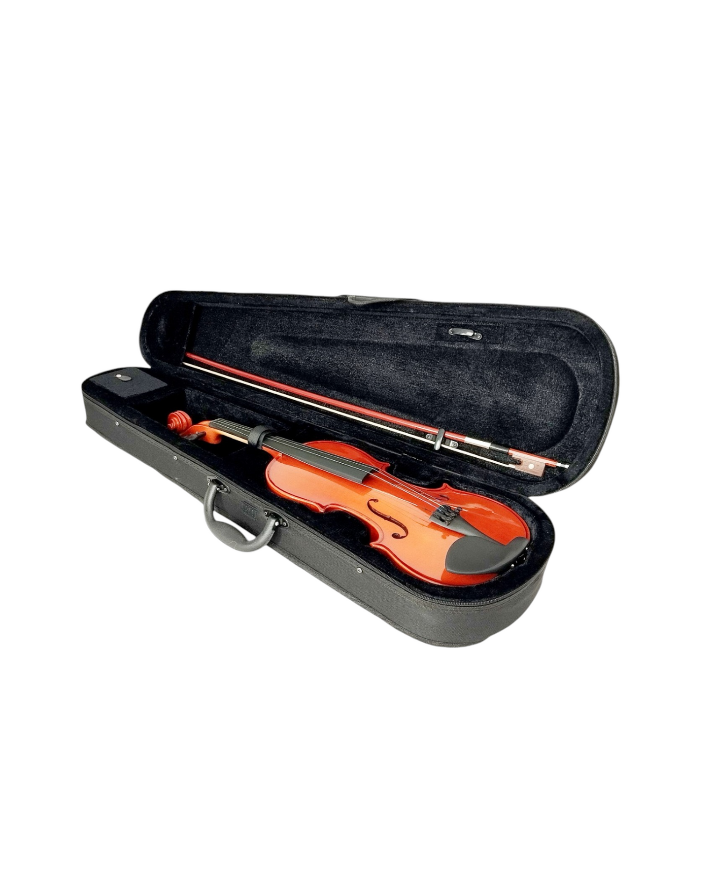 Caraya MV001VT 4/4,3/4,1/2 size Violin outfit w/Extra strings, Foam Hard Case, Bow, Rosin