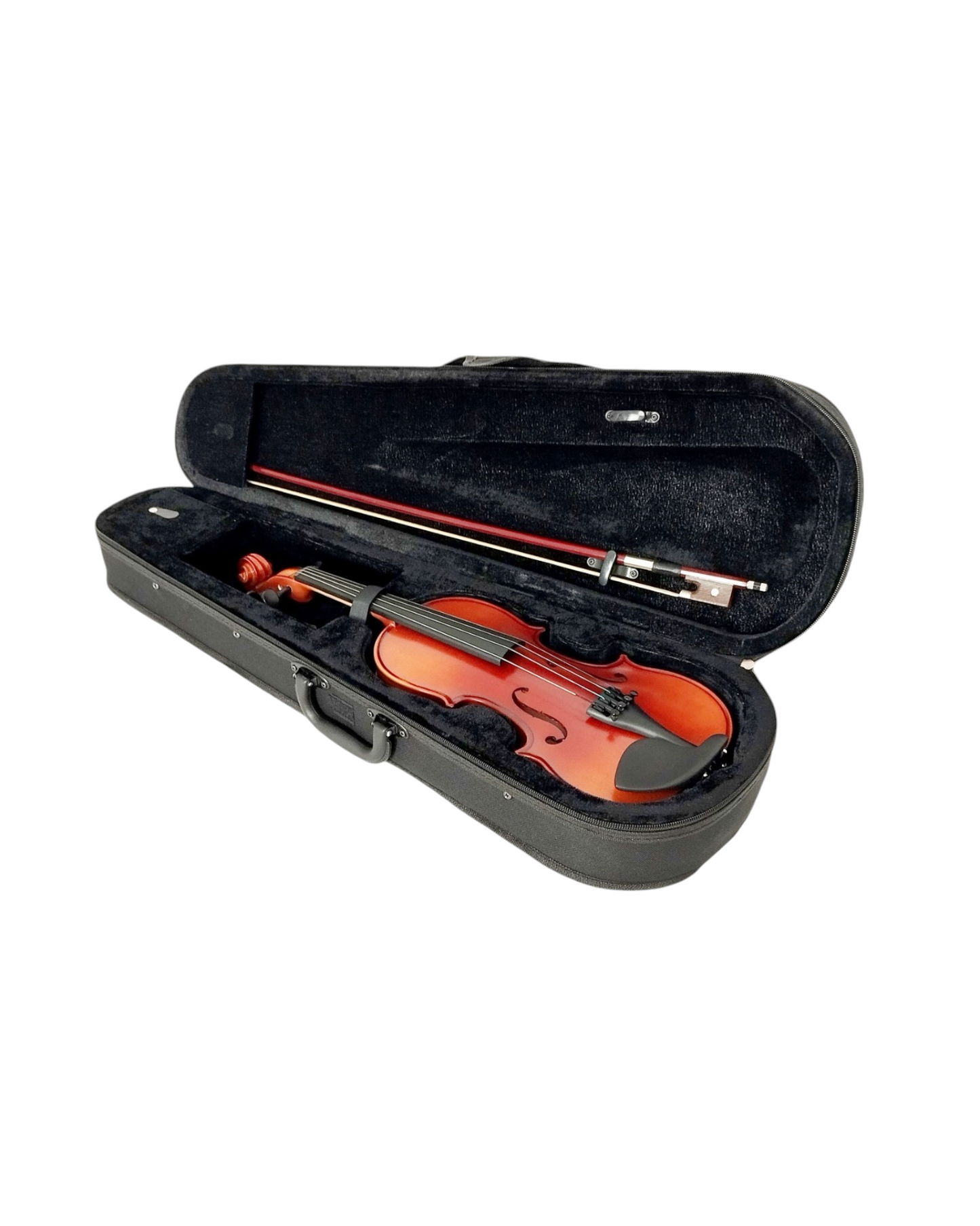 Caraya MV001VT 4/4,3/4,1/2 size Violin outfit w/Extra strings, Foam Hard Case, Bow, Rosin