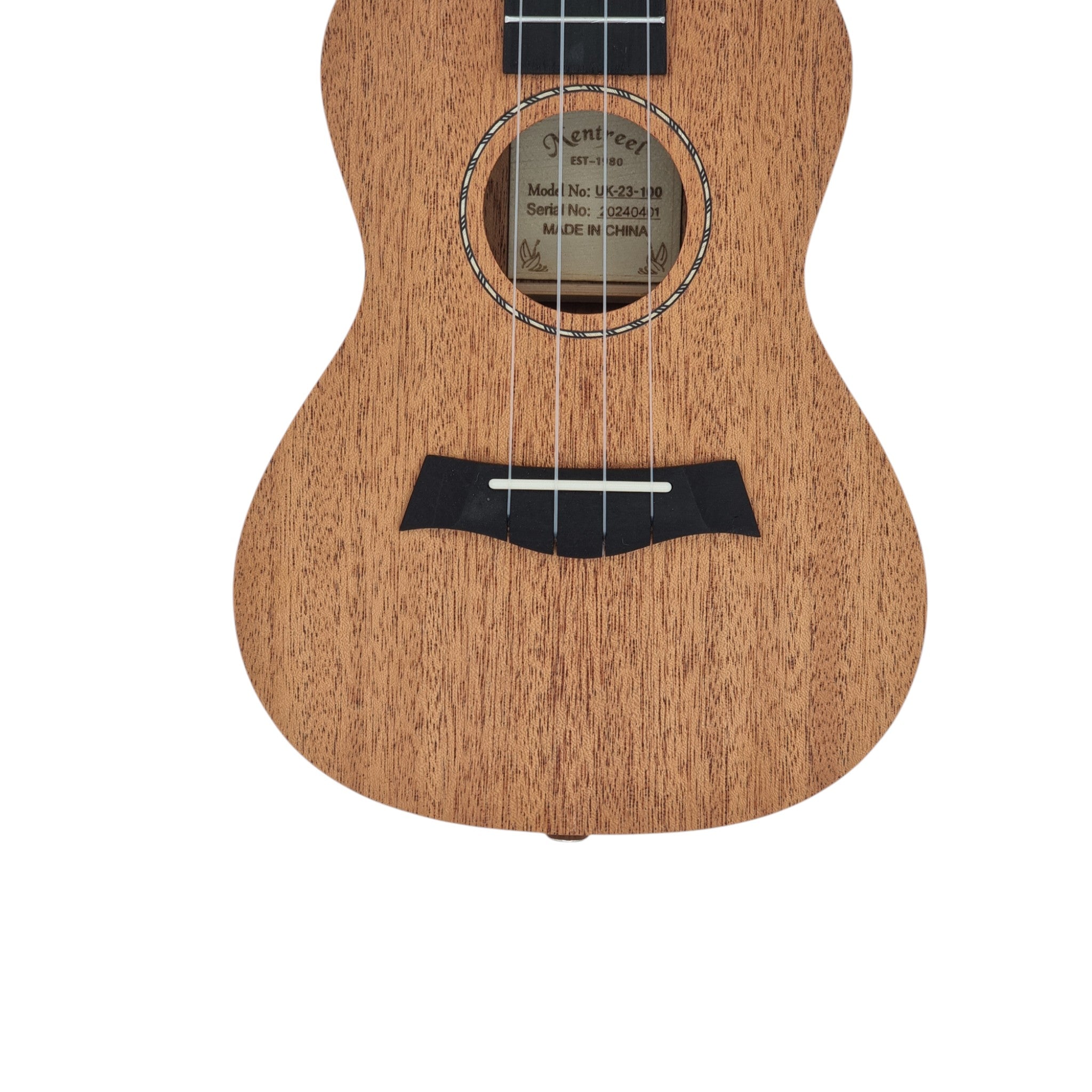 Mentreel UK23100 All Mahogany Concert Concert Ukulele (23-Inch) + Ukulele Stand