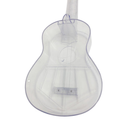OEM Transparent 15-Fret Soprano Ukulele - Blue/Clear/Pink UK11 + Stand