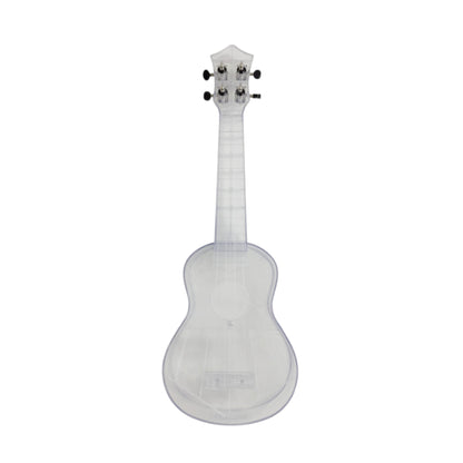 OEM Transparent 15-Fret Soprano Ukulele - Blue/Clear/Pink UK11 + Stand