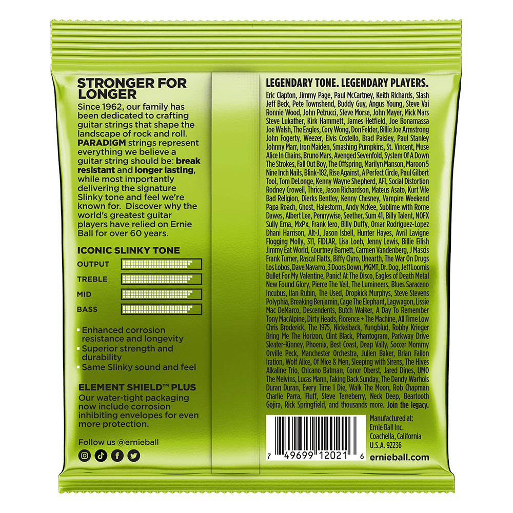 Ernie Ball Regular Slinky Paradigm Electric Guitar Strings 10-46 Gauge | P02021