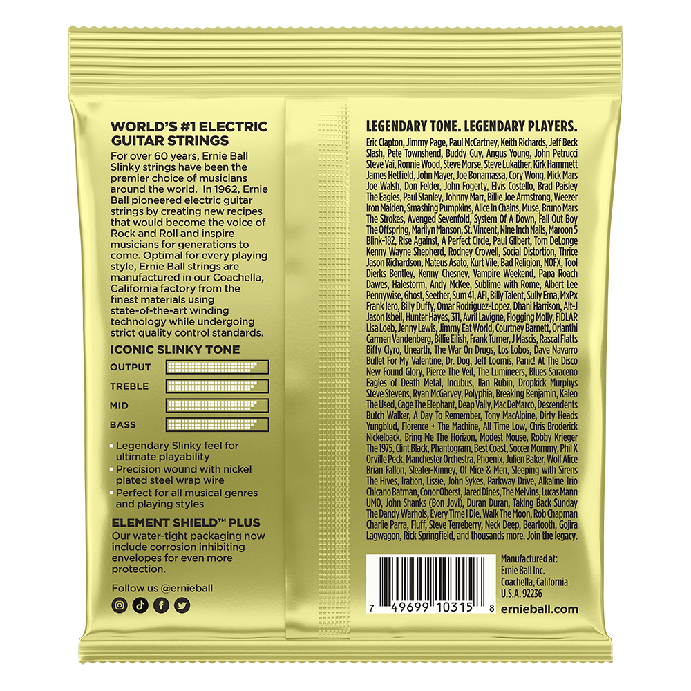 Ernie Ball 2214 Mammoth Slinky Electric Guitar Strings - 12-62 | For Drop Tunings