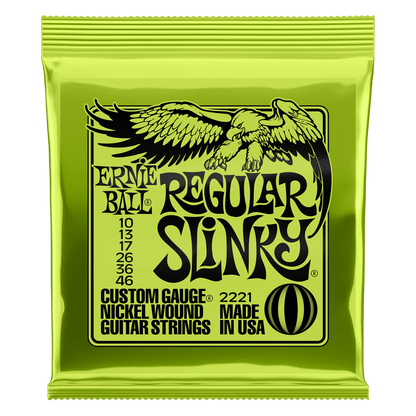 Ernie Ball Regular Slinky Nickel Wound Electric Guitar Strings 10-46 Gauge | P02221