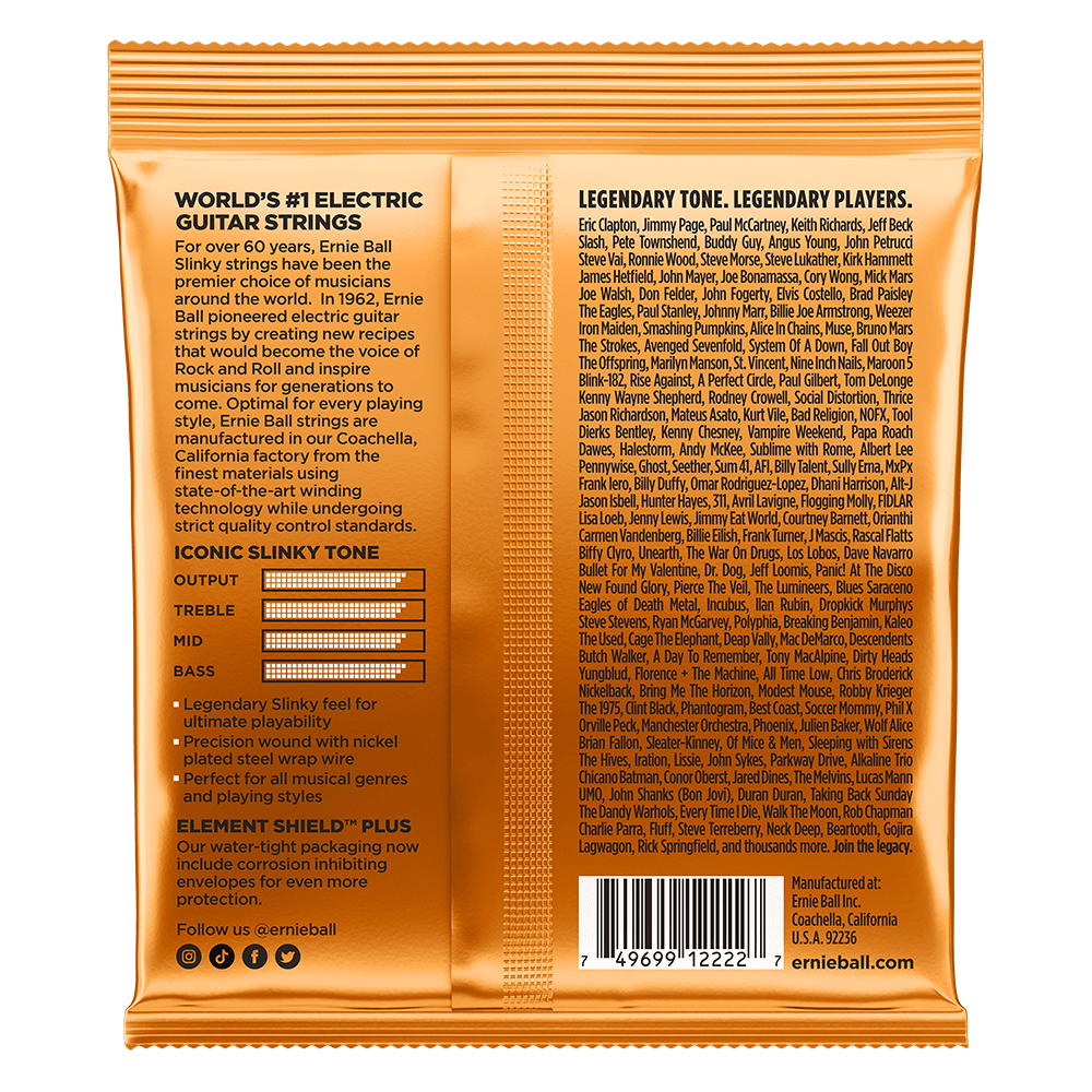 Ernie Ball Hybrid Slinky Nickel Wound Electric Guitar Strings 9-46 Gauge | P02222