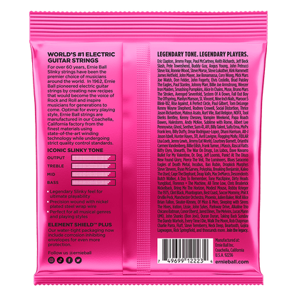 Ernie Ball Super Slinky Nickel Wound Electric Guitar Strings 9-42 Gauge | P02223