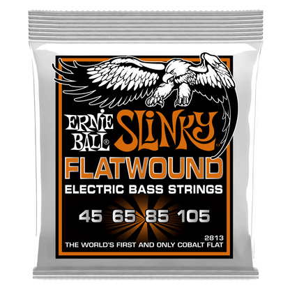 Ernie Ball Hybrid Slinky Cobalt Flatwound Electric Bass Strings 45-105 Gauge | P02813