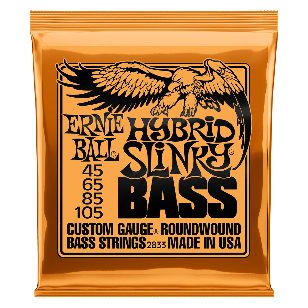 Ernie Ball Hybrid Slinky Nickel Wound Electric Bass Strings 45-105 Gauge | P02833