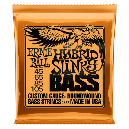 Ernie Ball Hybrid Slinky Nickel Wound Electric Bass Strings 45-105 Gauge | P02833