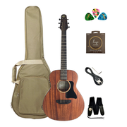 Caraya P304111EQ  Mahogany Built-In Pickups/Tuner Acoustic Guitar - Natural