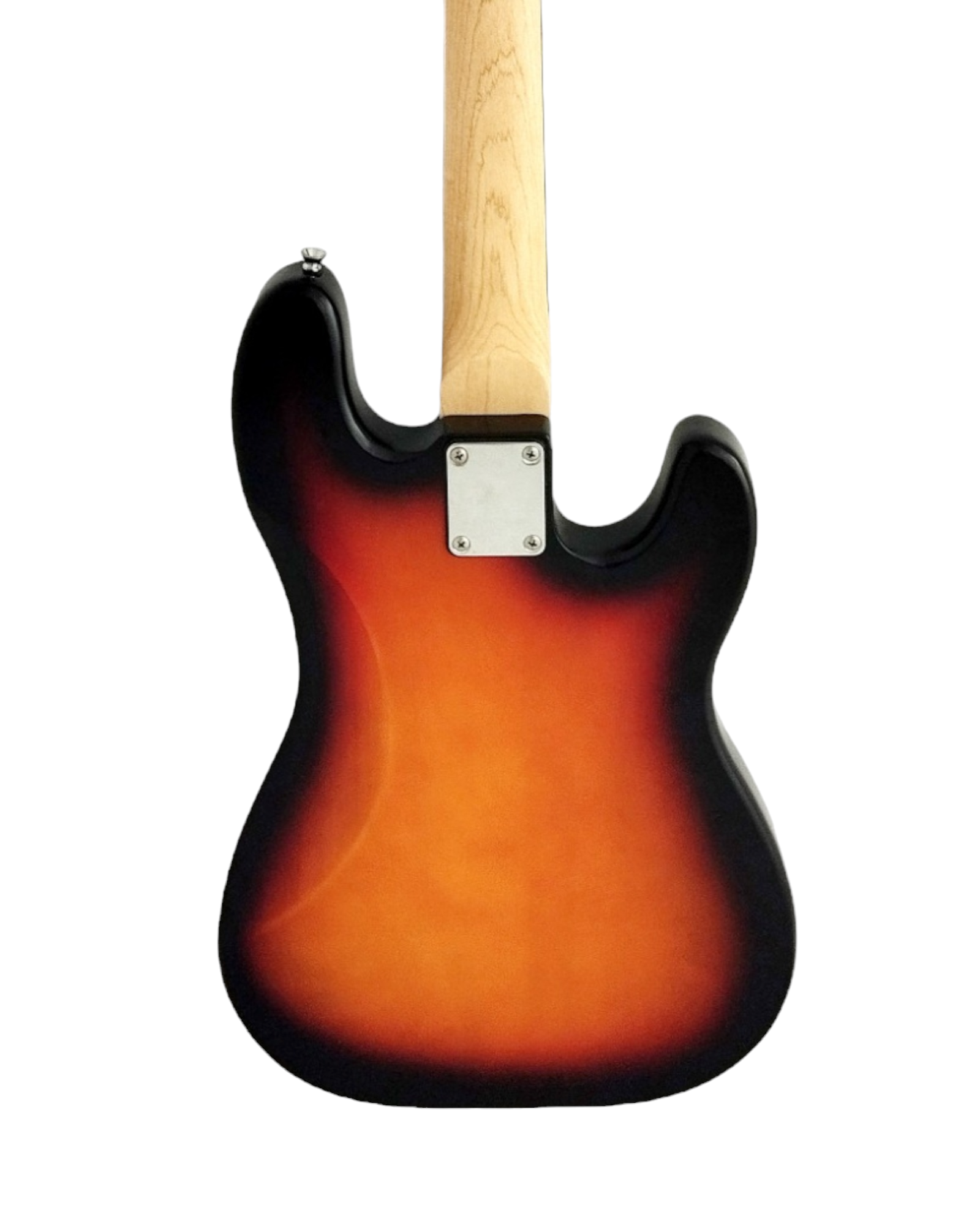 Haze Left Handed Basswood Sunburst Electric Bass Guitar - PB172BSLH  with Accessories and Haze CUBEBABY Portable Multifunctional Bass (Optional)