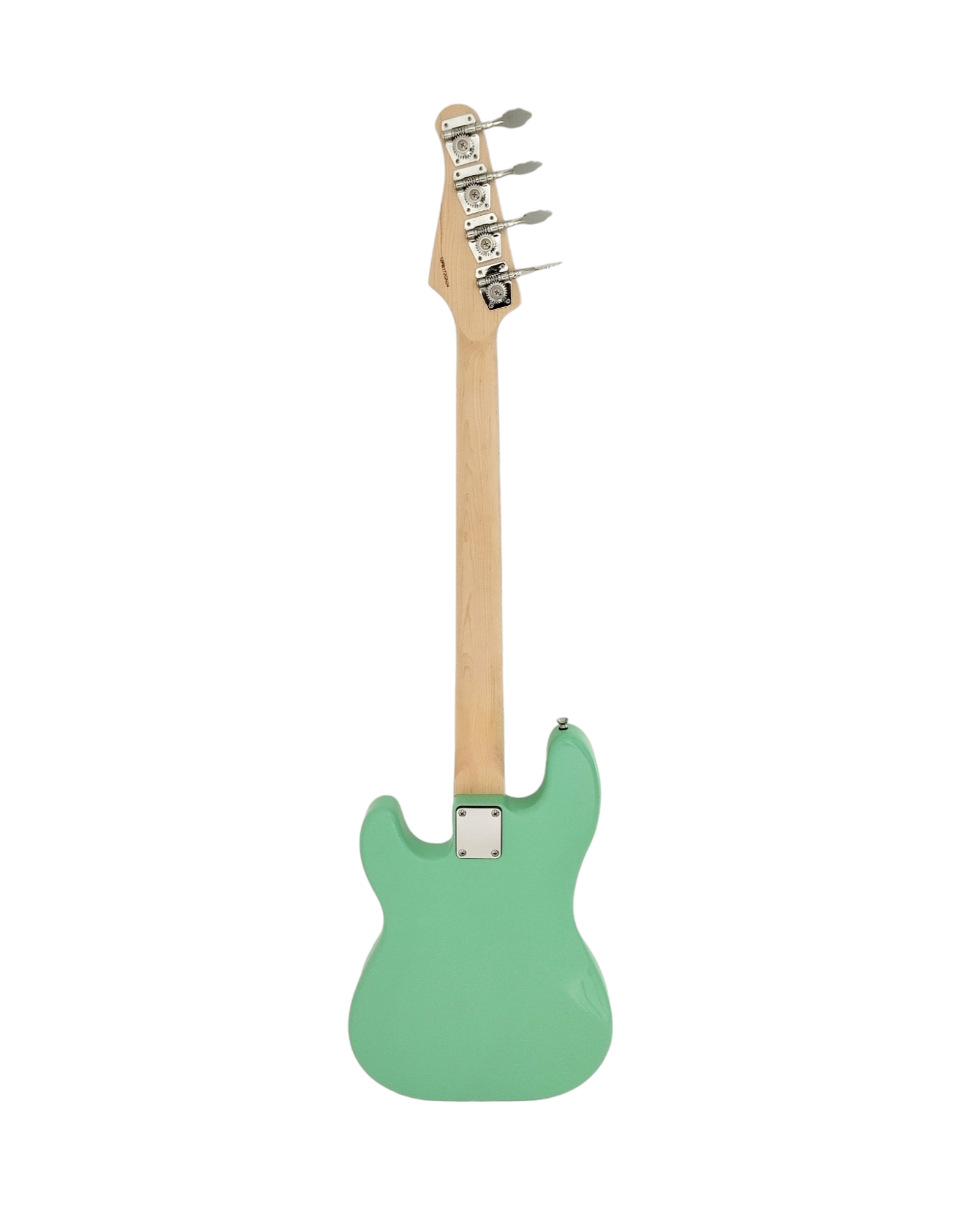 Haze Basswood Seafoam Green Electric Bass Guitar - Surf Green PB172GN  with Accessories and Haze CUBEBABY Portable Multifunctional Bass (Optional)