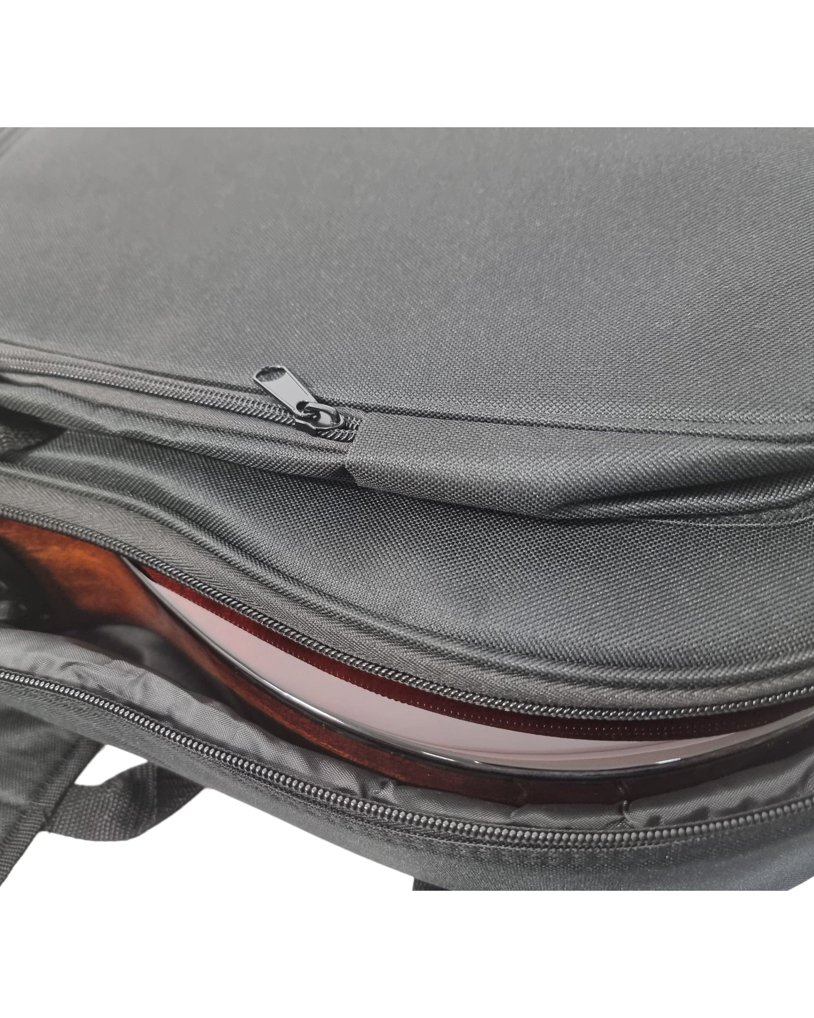 Haze 37" Solid Koa Top Height Adjustable Saddle Acoustic Bass Guitar - Natural HZMINISEBKOA