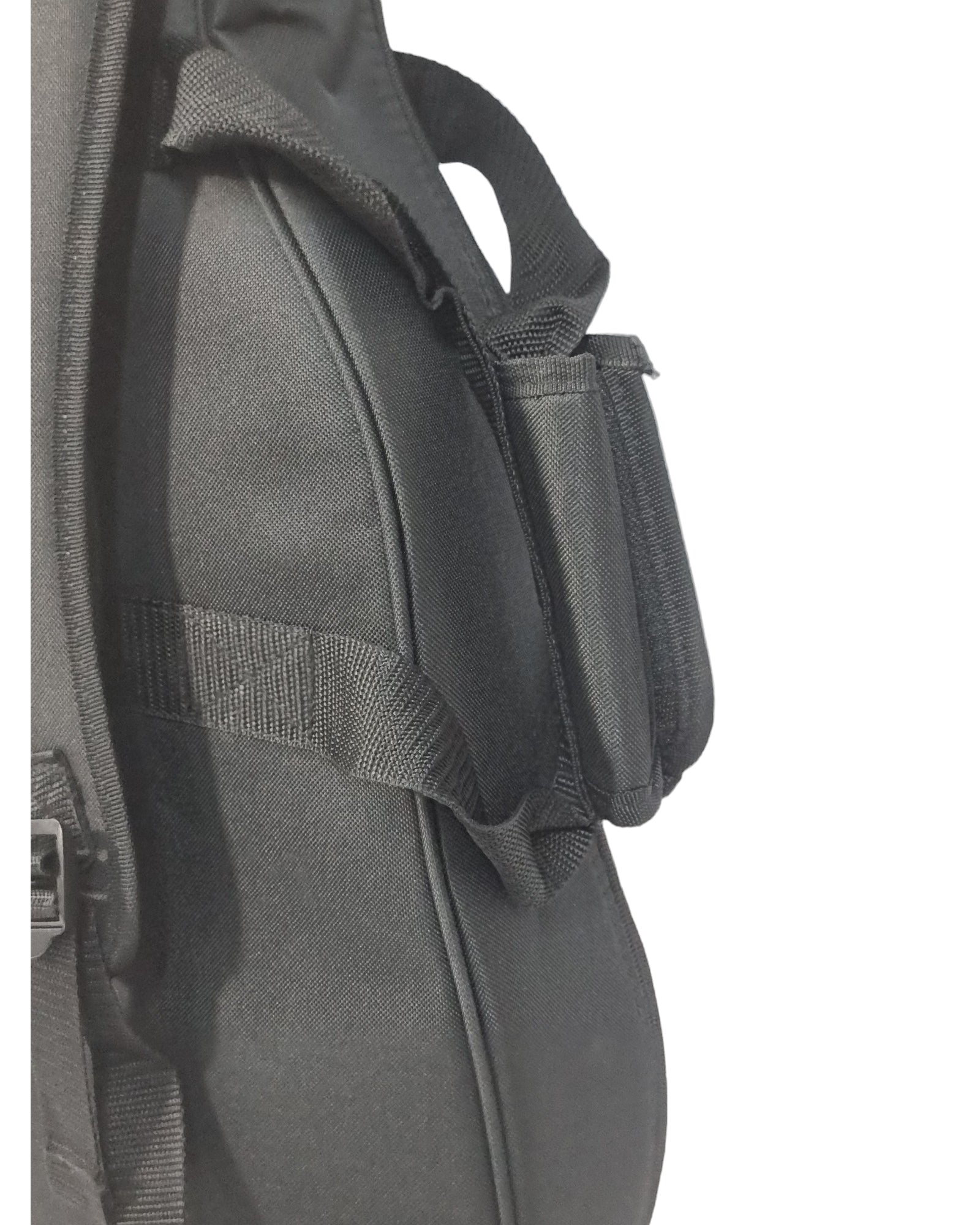 Haze 37" Solid Koa Top Height Adjustable Saddle Acoustic Bass Guitar - Natural HZMINISEBKOA