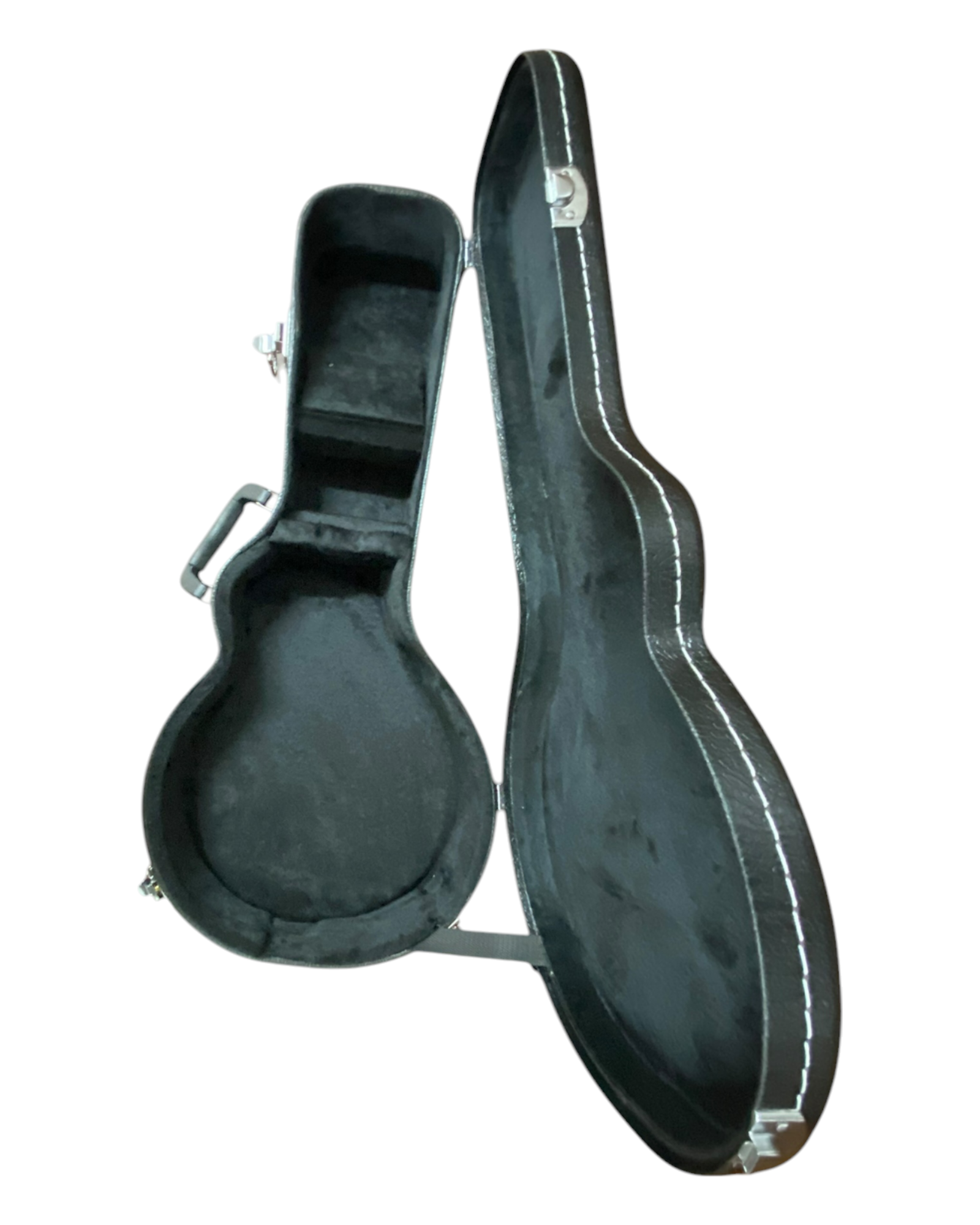Caraya MFC001 F-Style Mandolin Hard Case - Lockable, Black