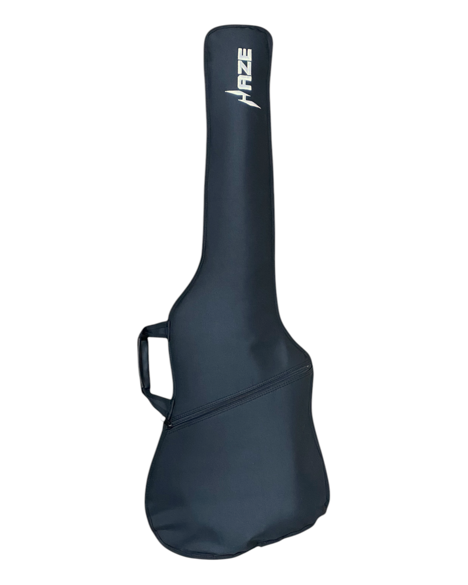 Haze HB5FFMS Voyager Series Headless Fanned Fret 5-String Electric Bass – Roasted Maple Neck, White Sunburst Finish, & Active BJ-80 Pickups