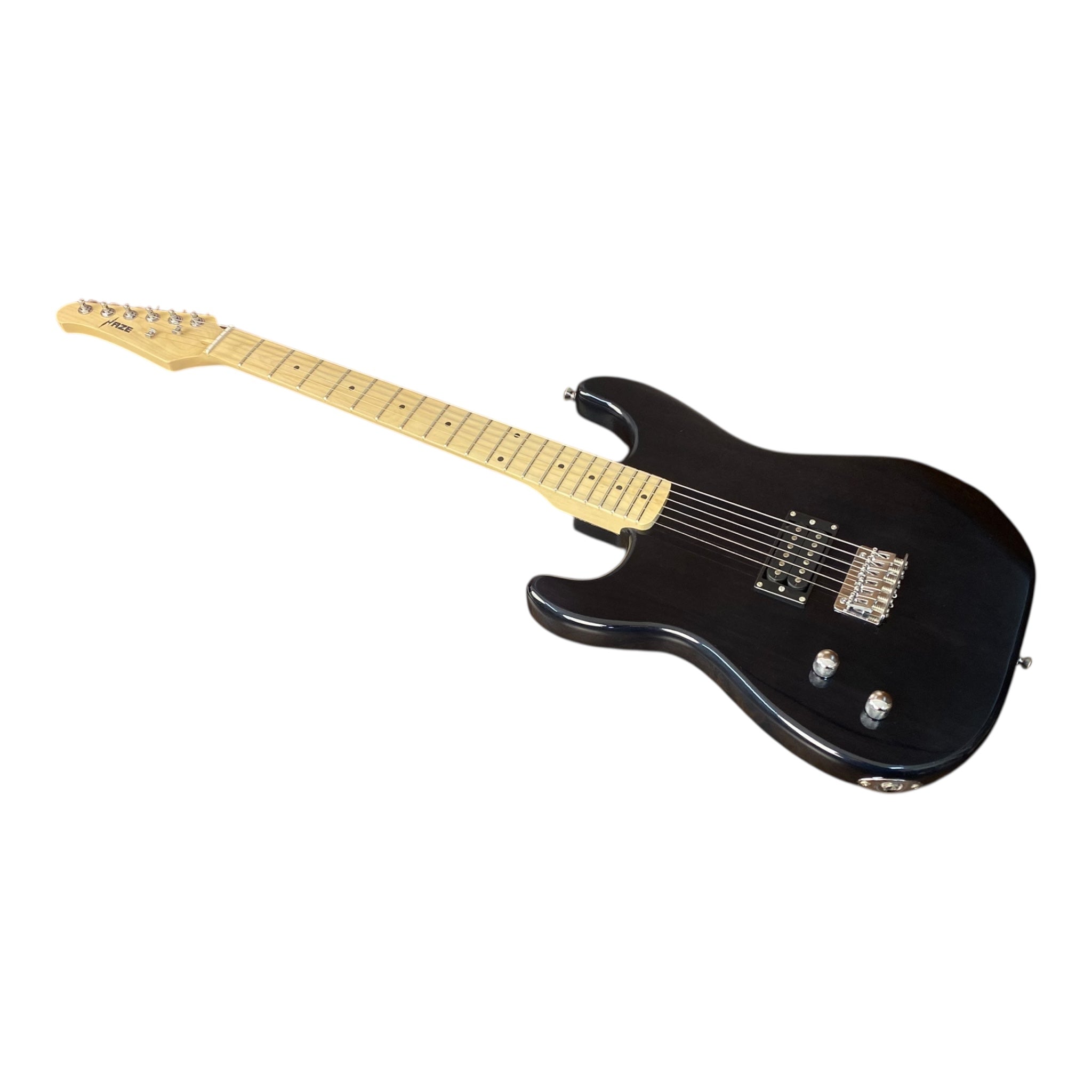 Haze HST01 Black Left-Handed 4/4 Size Student Electric Guitar + 10W Amp (Optional)