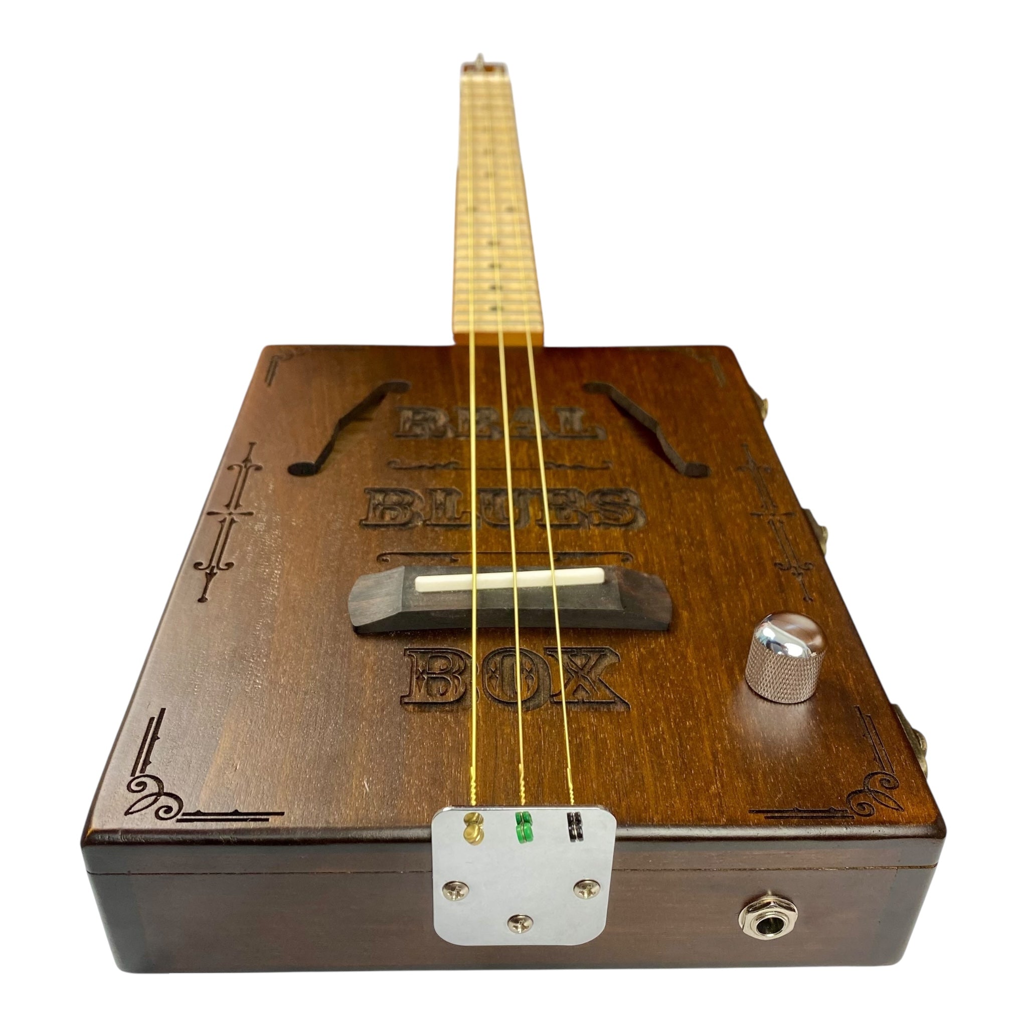Haze Model X1 DIY Cigar Box Guitar Kit – Mahogany “Blues” Style with Upgradable Guitar Slide (optional)
