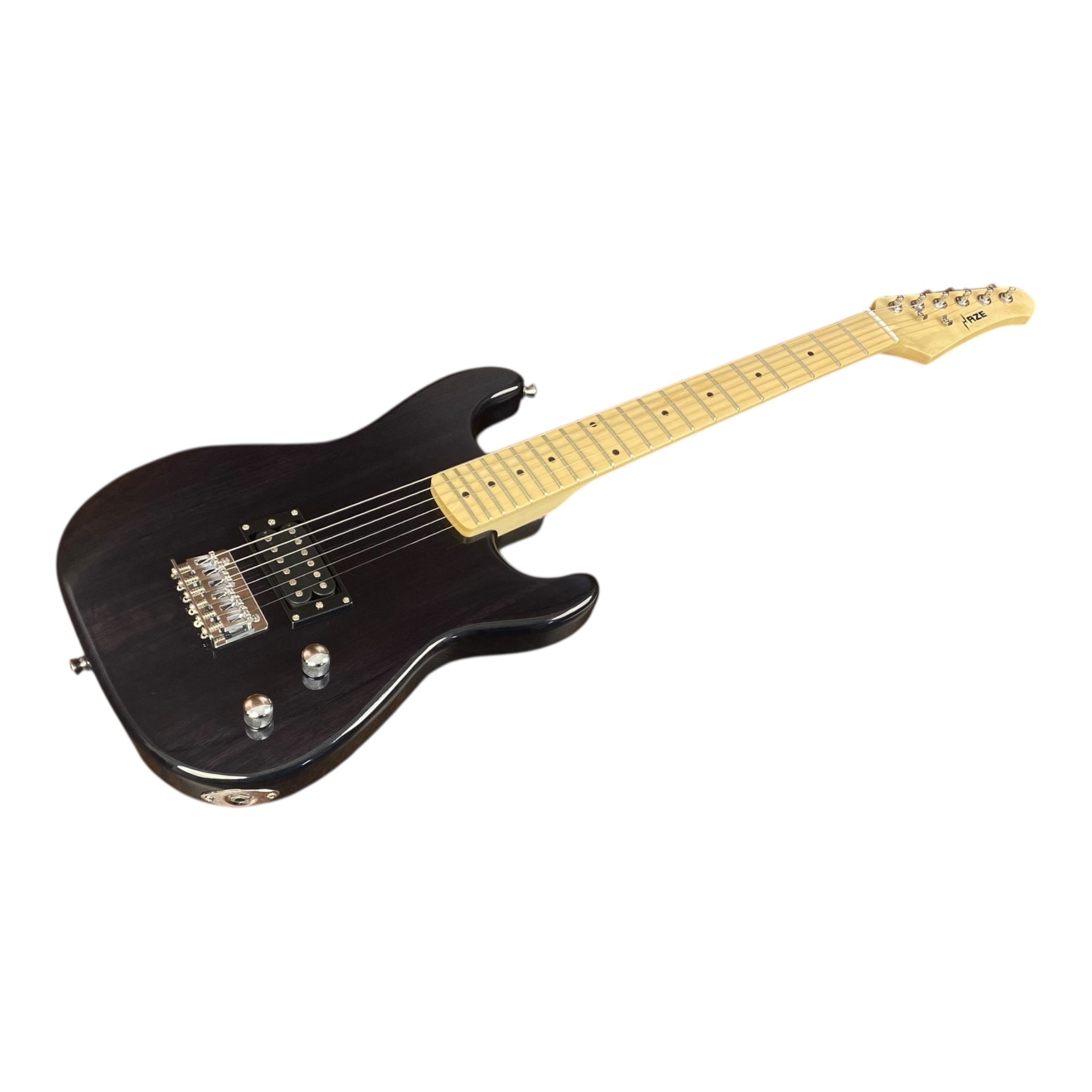 Haze HST01 Black 3/4 Size Student Electric Guitar