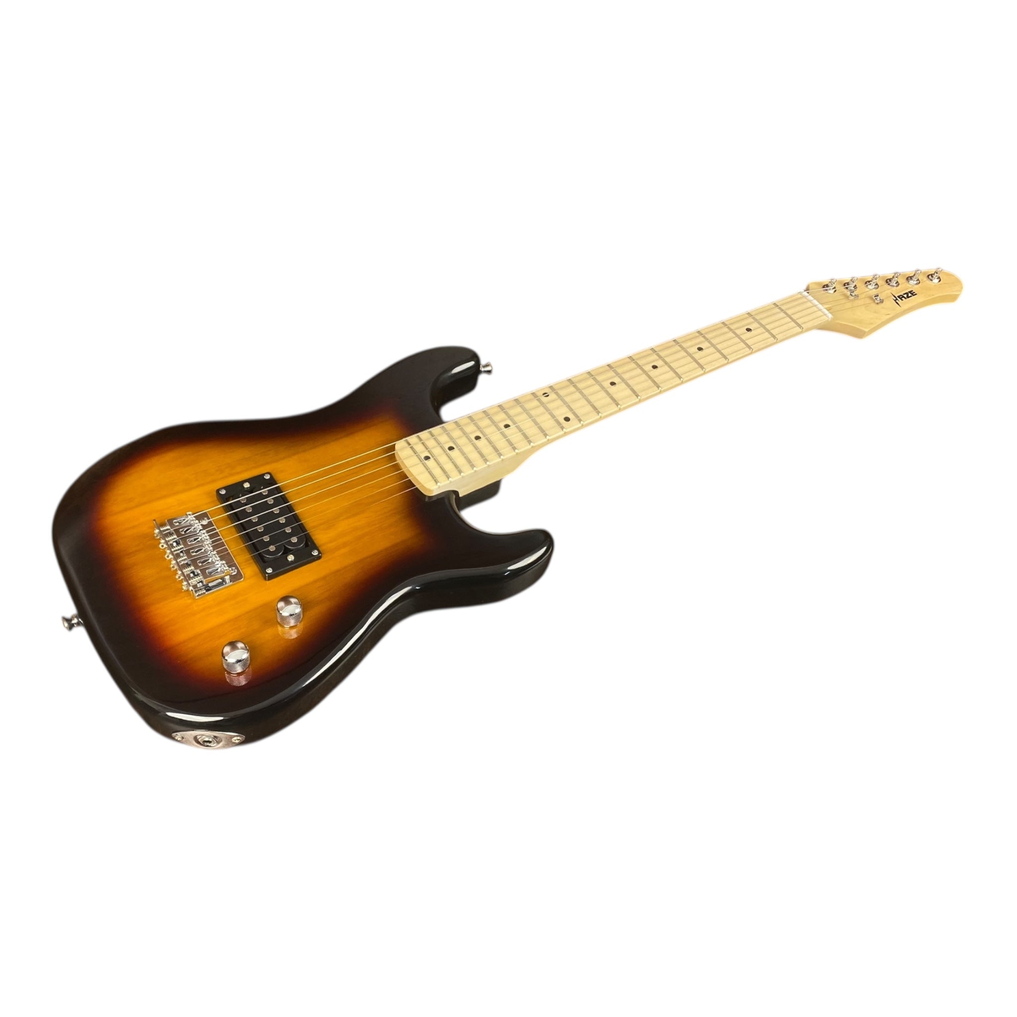 Haze HST01 Sunburst 3/4 Size Student Electric Guitar + 10W Amp (Optional)