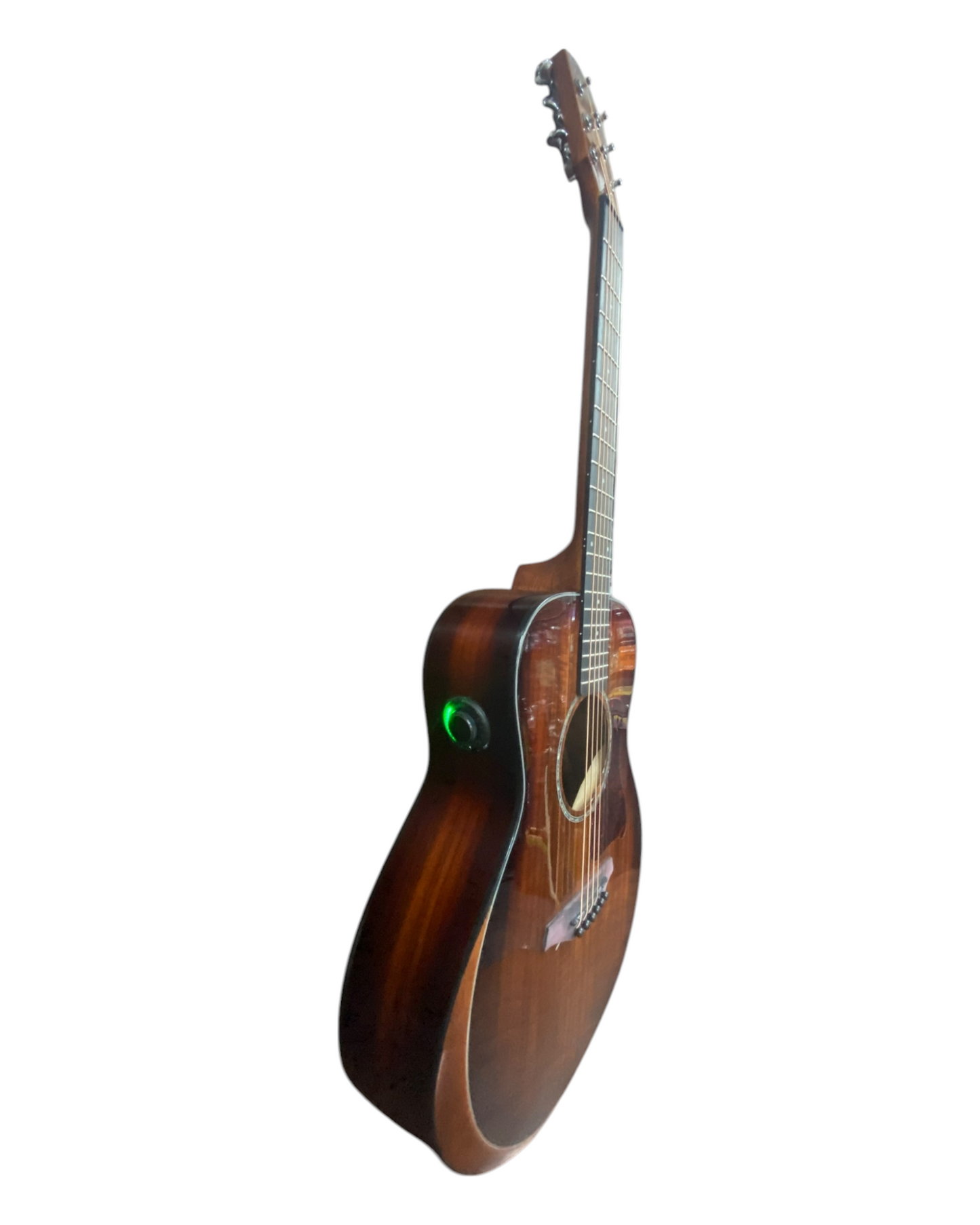 Caraya D36SKOA Traveller Guitar with Double OS1 Vibration Pickup