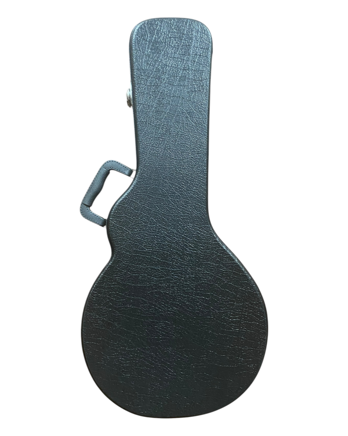 Caraya Black Leather Flat-Top Lockable Padded Hard Case for F-Style Mandolin w/ Extra Key - MFC001