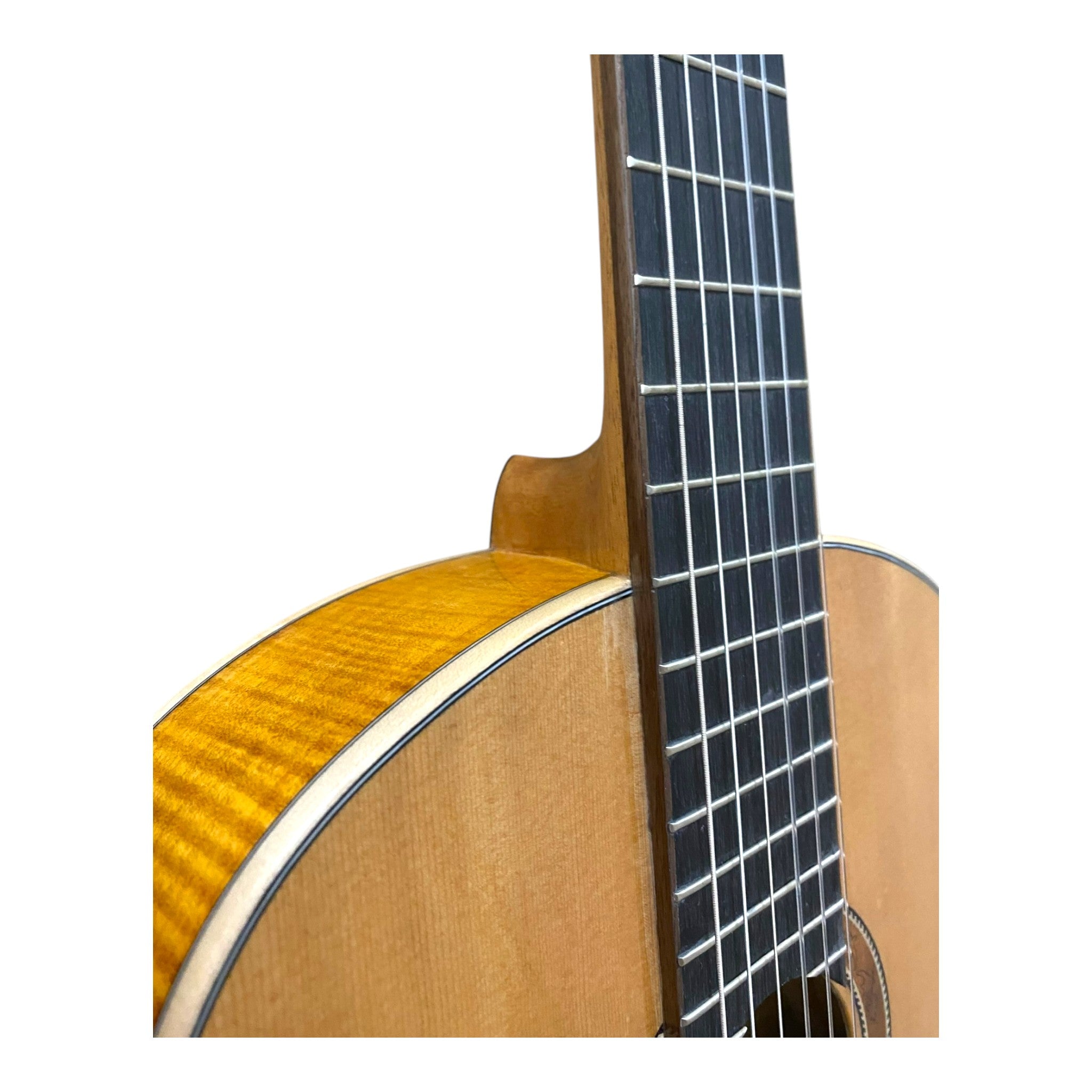 Haze “Authentic Passion and Precision” Solid Spruce & Flamed Maple Flamenco Spanish Classical Guitar - FS1