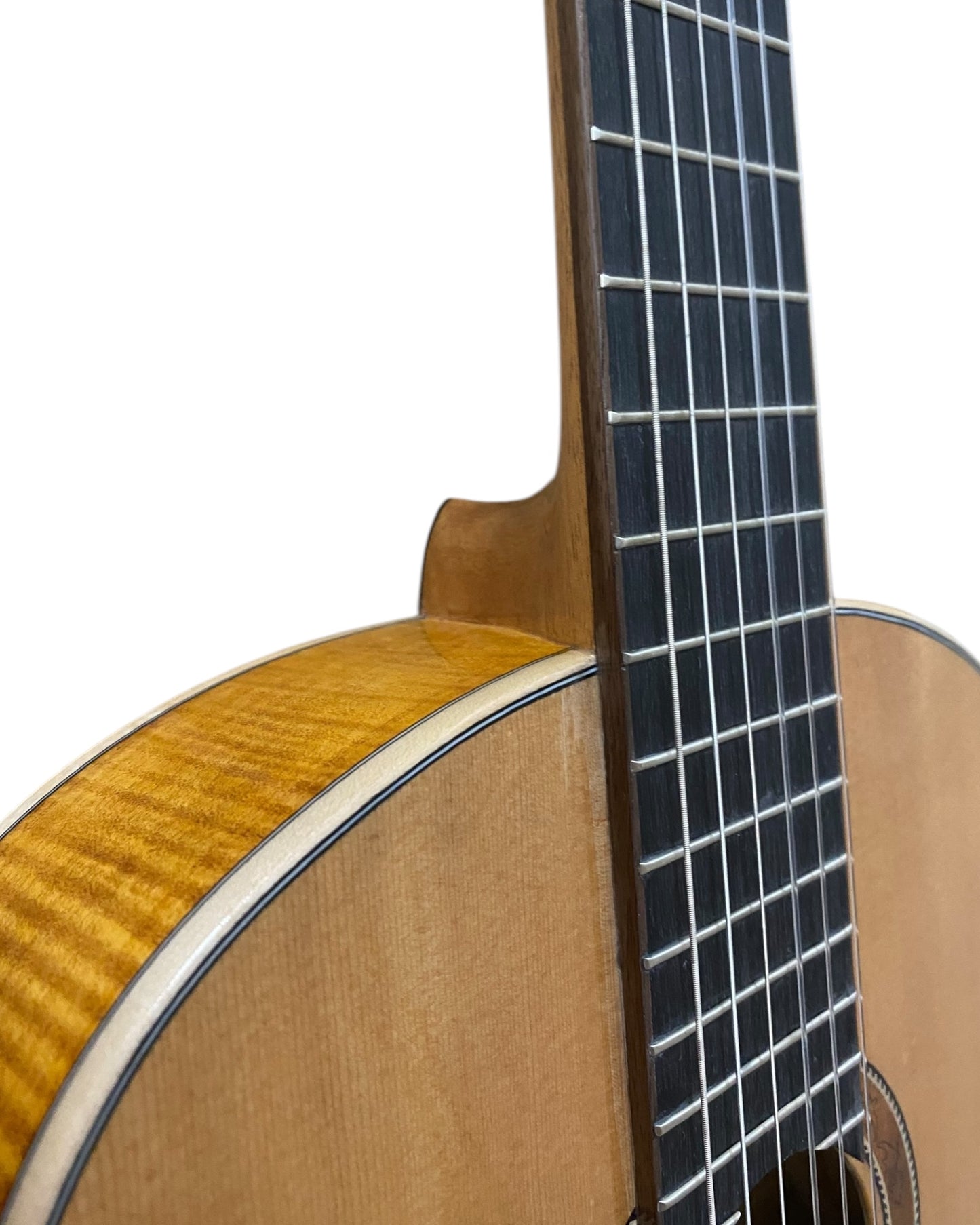 Haze “Authentic Passion and Precision” Solid Spruce & Flamed Maple Flamenco Spanish Classical Guitar - FS1