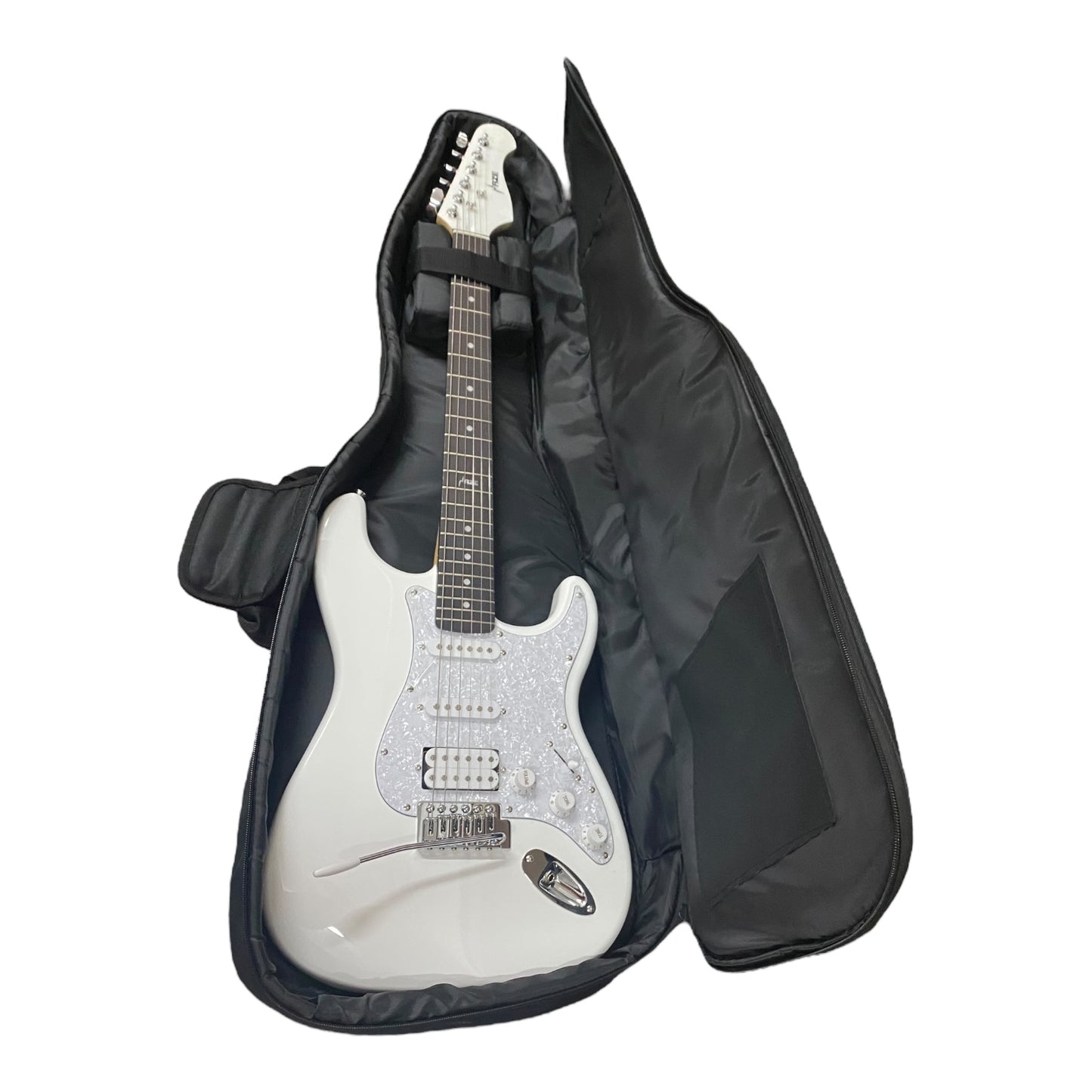Haze 10mm Padded Electric Guitar Gig Bag w/ Adjustable Neck Cradle & Backpack Straps - EGB101