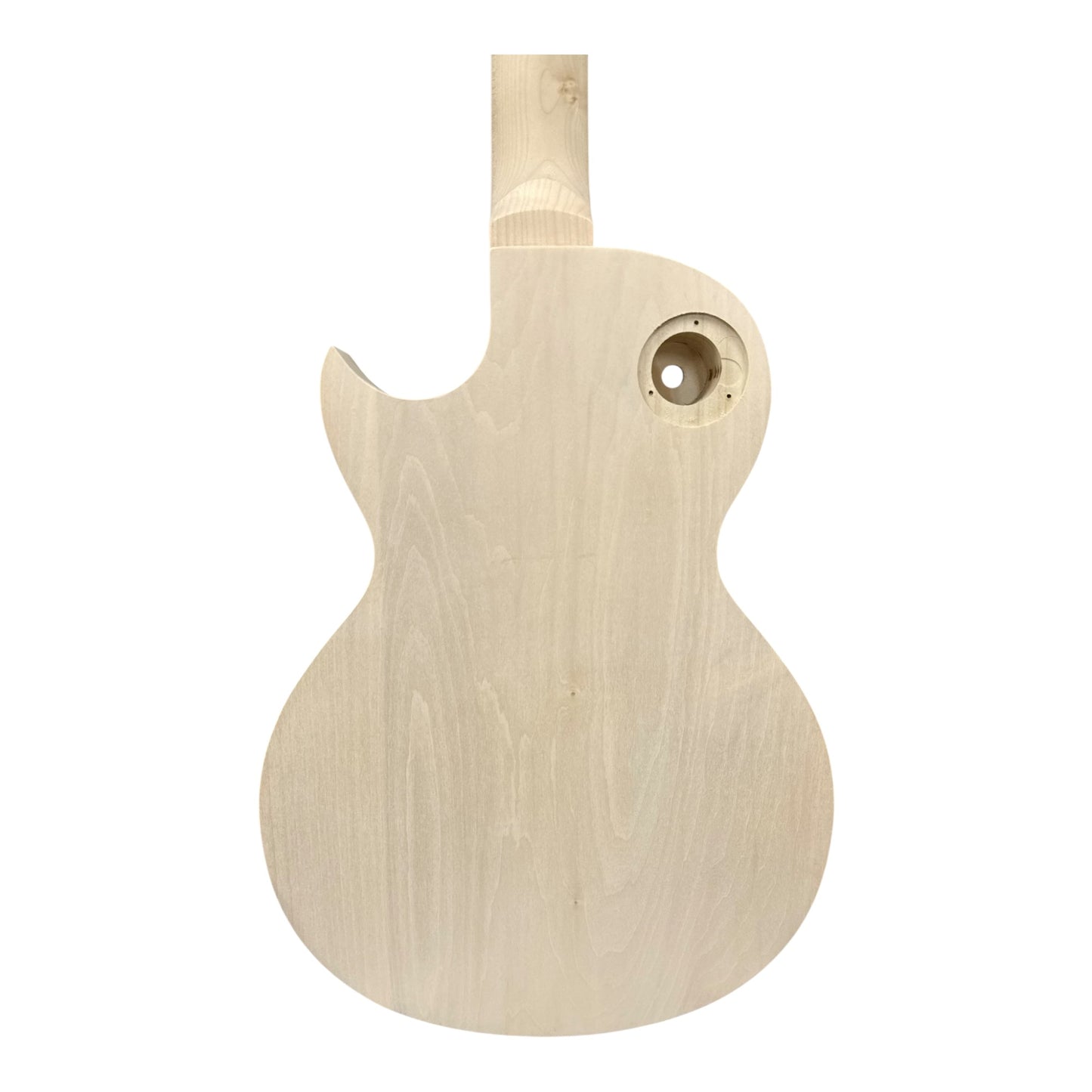 E329DIY Semi-Hollow Basswood Body Maple Set-Neck HLP H-H Electric Guitar DIY Kit - Complete No-Soldering w/ 3-Ply Ebony Trims & Chrome Hardware