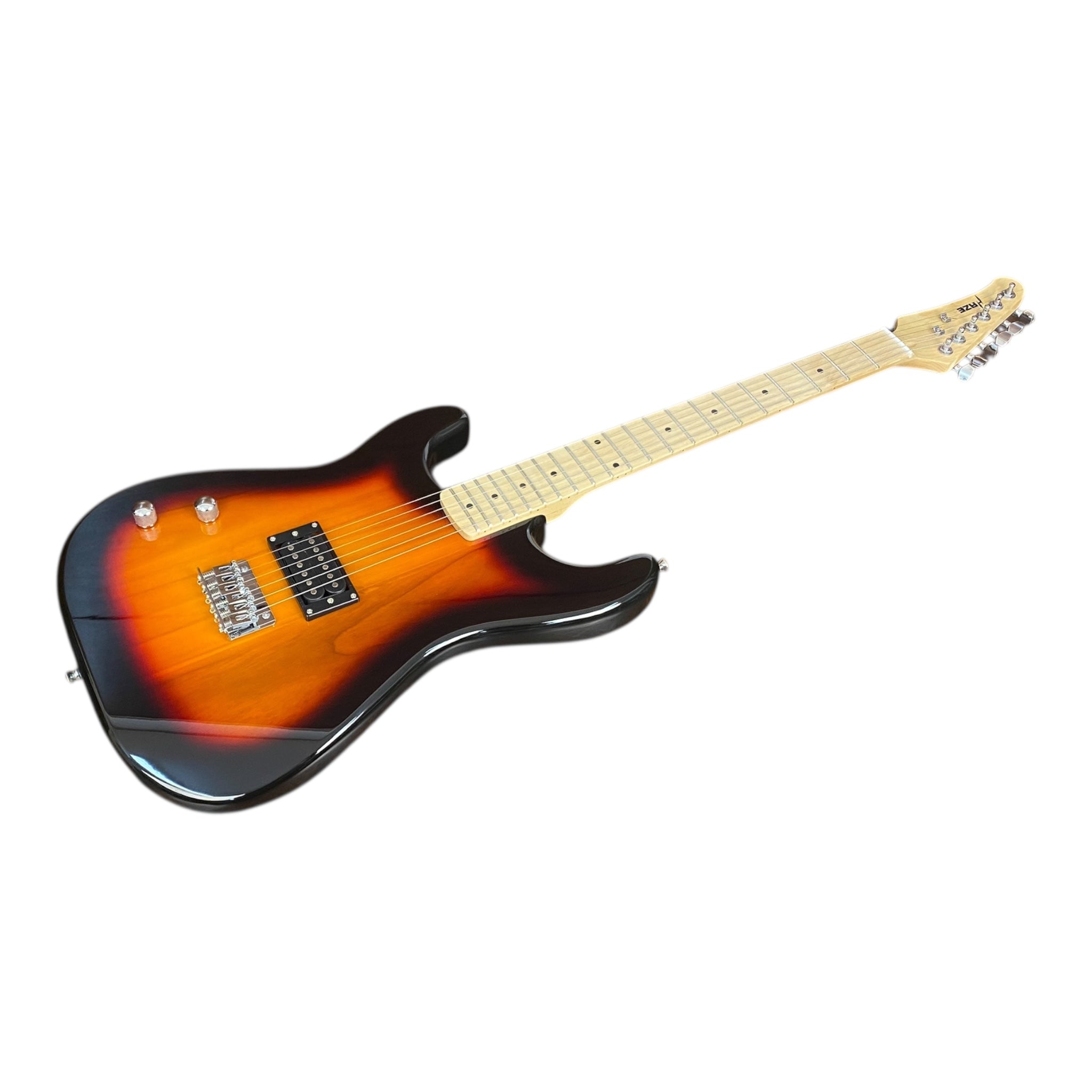 Haze HST01 Sunburst Left-Handed 4/4 Size Student Electric Guitar + 10W Amp (Optional)