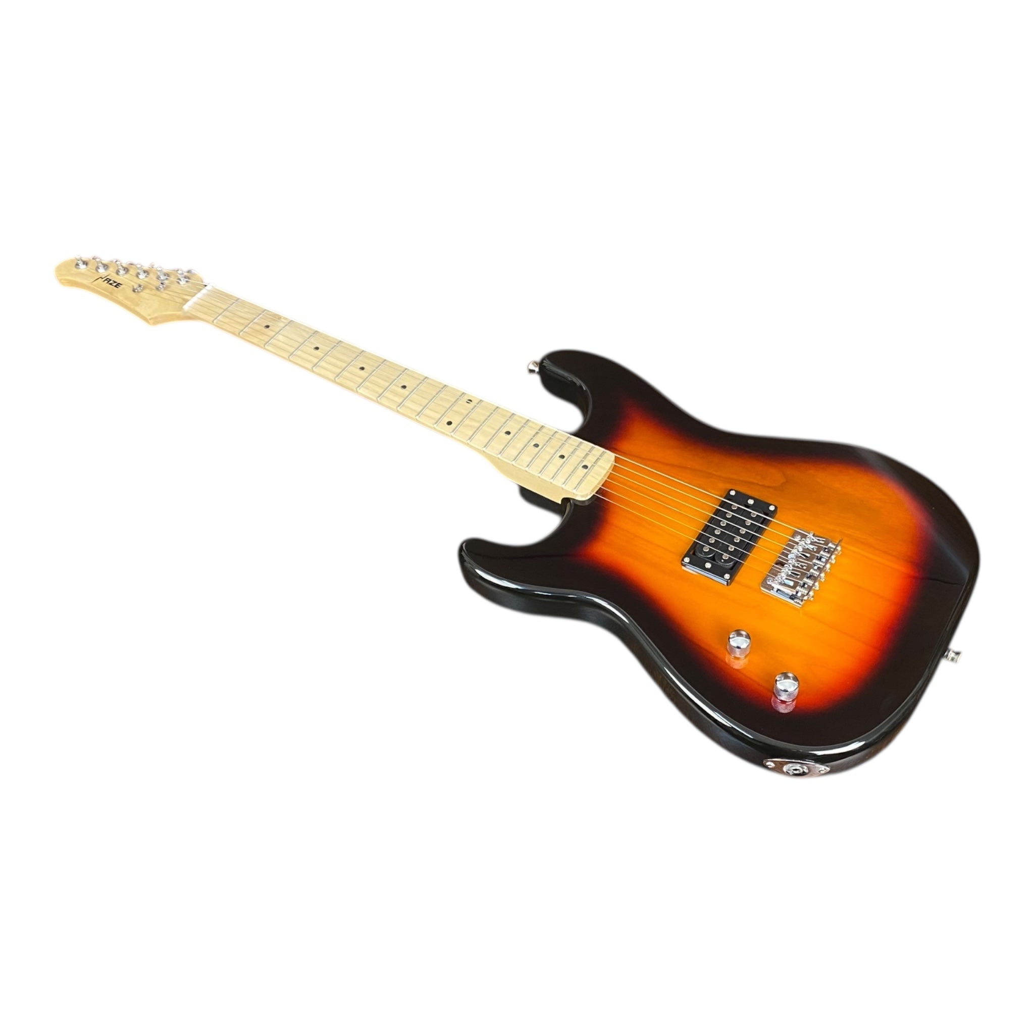 Haze HST01 Sunburst Left-Handed 4/4 Size Student Electric Guitar + 10W Amp (Optional)