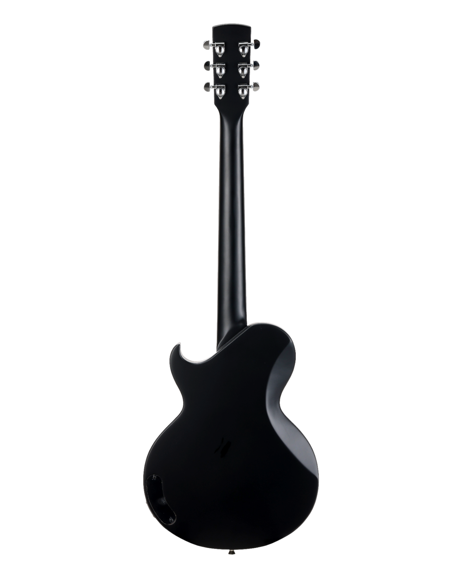 Caraya SDG80 Hybrid Electric-Acoustic Resonator Guitar – Okoume, Satin Black