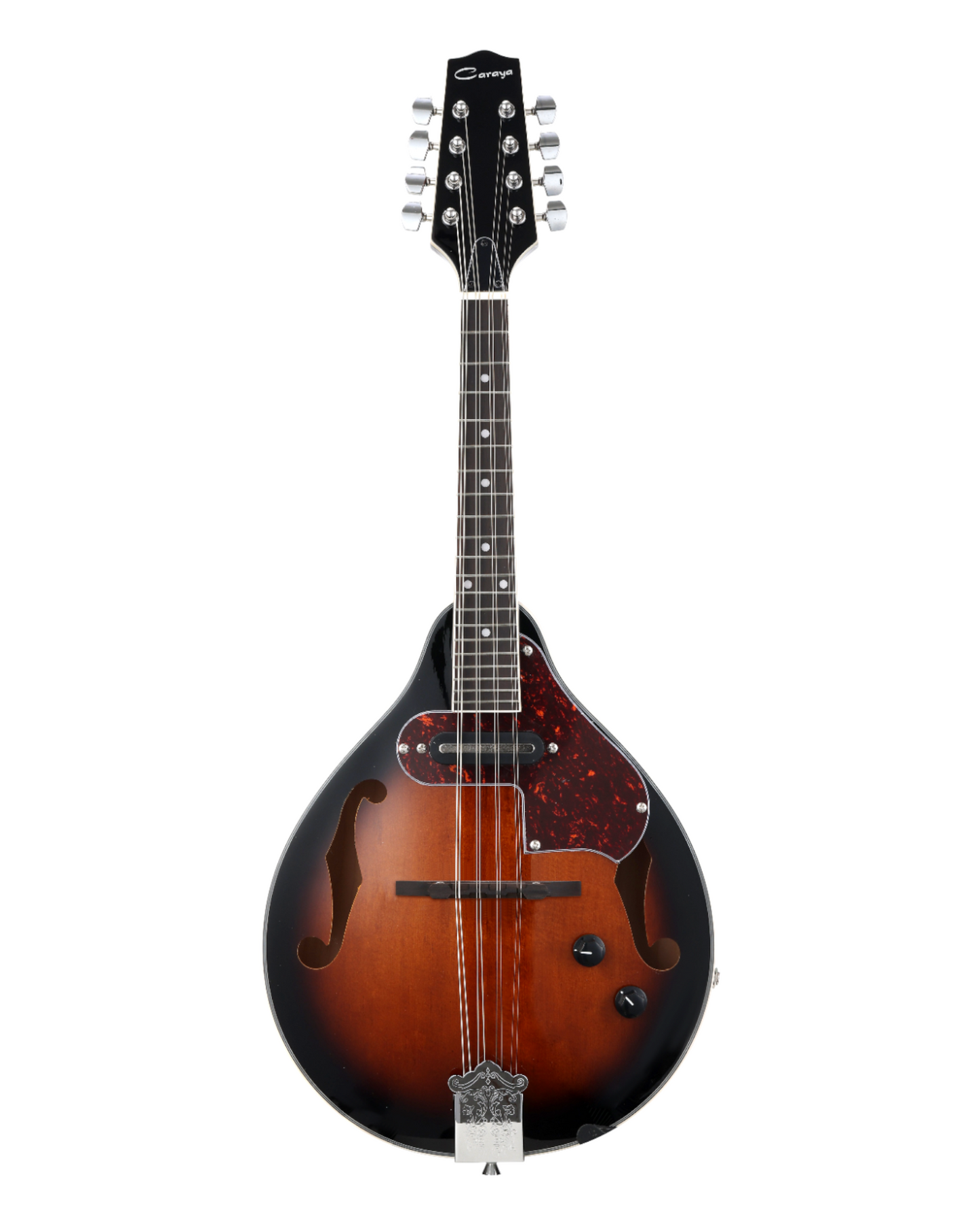 Caraya Basswood Electric-Acoustic A-Style Mandolin w/ Built-in Pickguard & Chrome Hardware - SMA006E