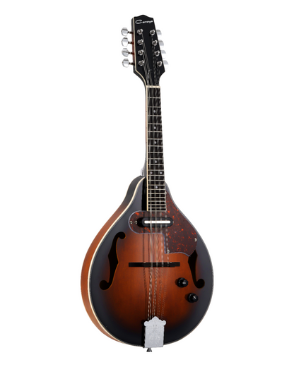 Caraya Basswood Electric-Acoustic A-Style Mandolin w/ Built-in Pickguard & Chrome Hardware - SMA006E