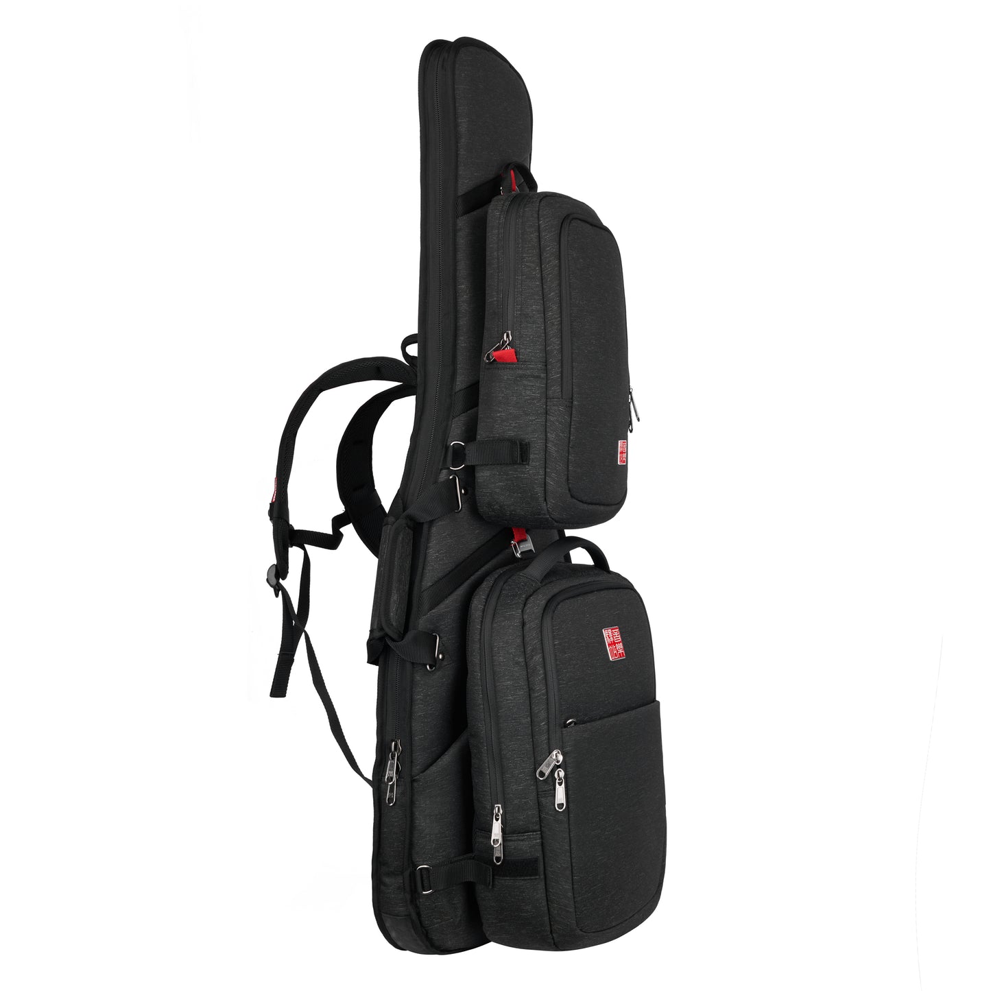Music Area Electric Guitar Case with Two Detachable Backpacks - RBOEGBLK