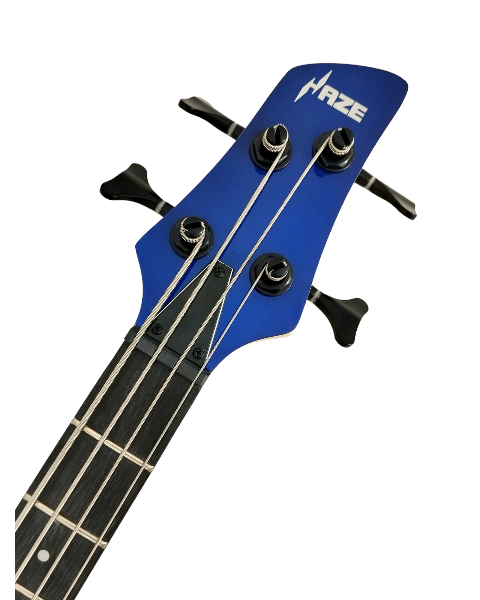 1/2 Size HAZE Electric Bass Guitar, Navy Metallic Blue 24 Frets, SBG385JB34