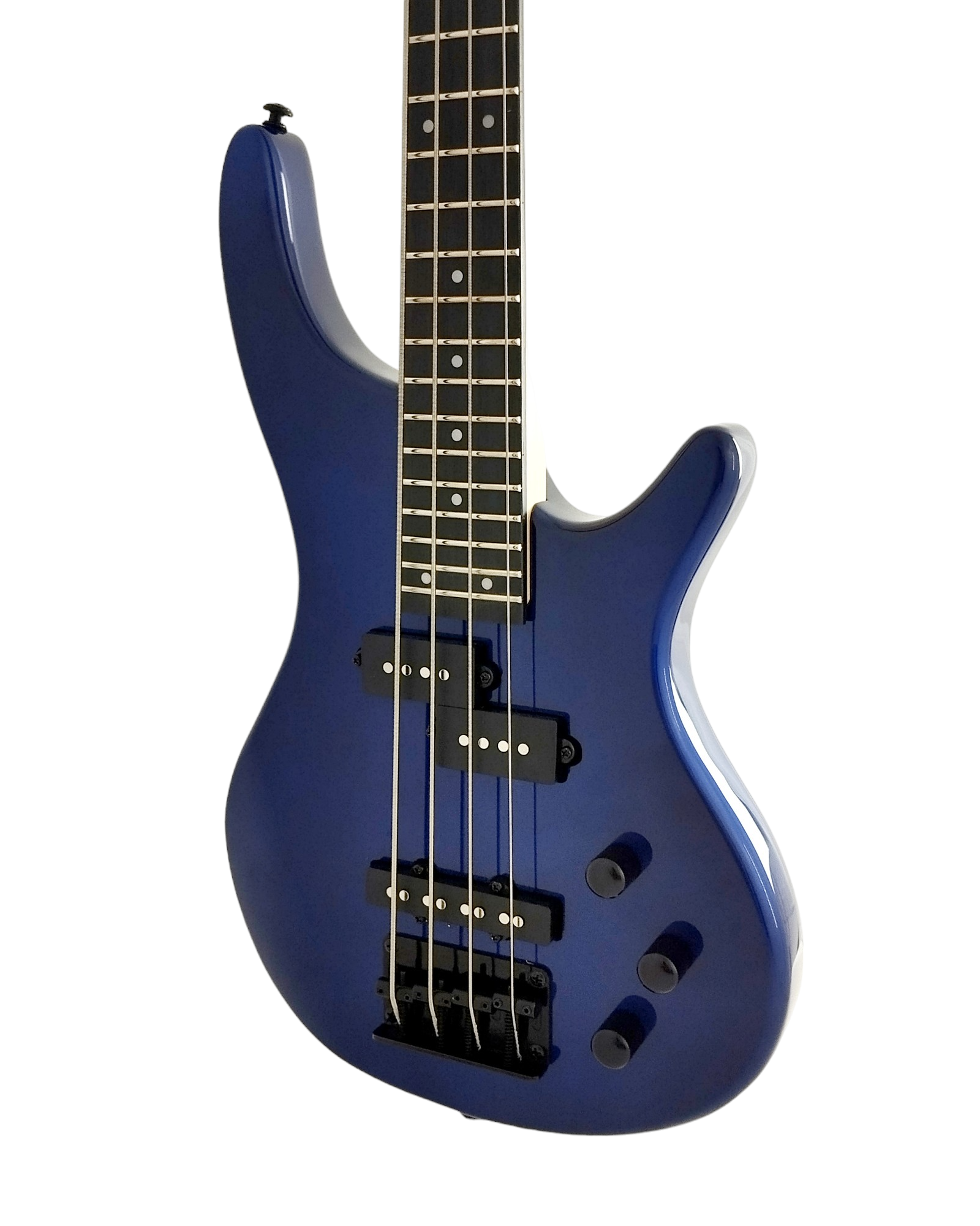 1/2 Size HAZE Electric Bass Guitar, Navy Metallic Blue 24 Frets, SBG385JB34