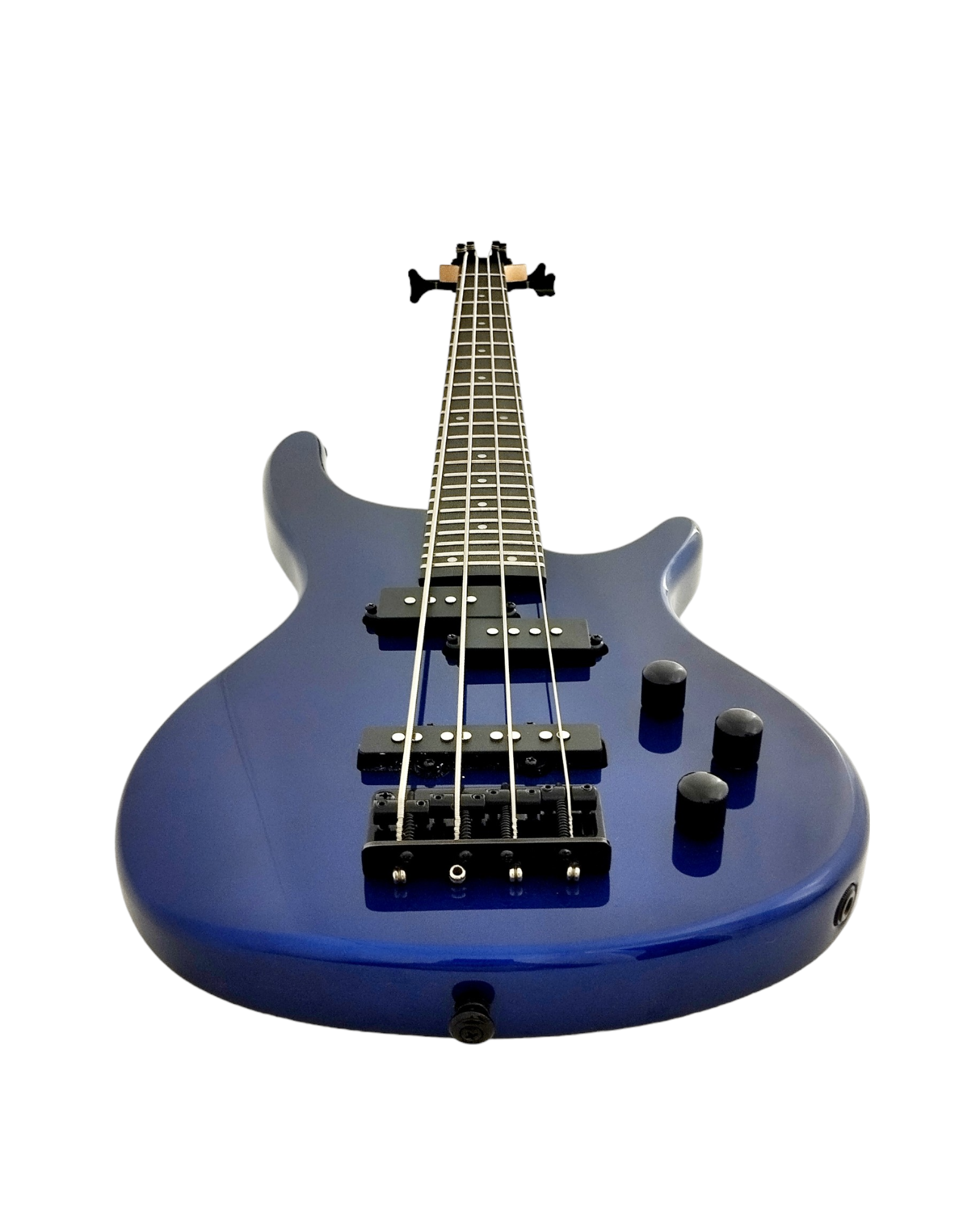 1/2 Size HAZE Electric Bass Guitar, Navy Metallic Blue 24 Frets, SBG385JB34