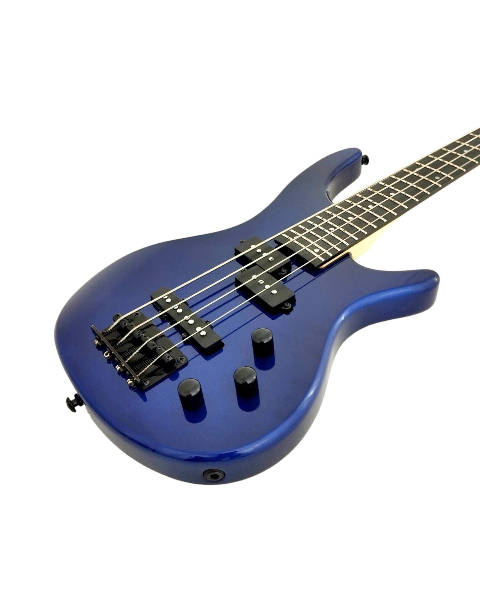 1/2 Size HAZE Electric Bass Guitar, Navy Metallic Blue 24 Frets, SBG385JB34