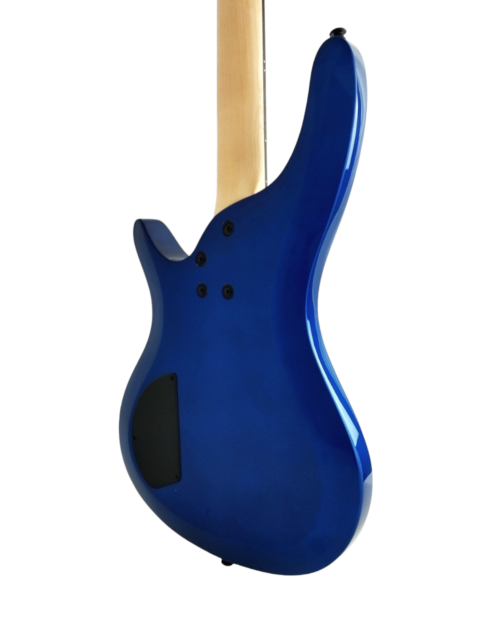 Haze SBG385JB Electric Bass Guitar, 4-String, Navy Metallic Blue with Accessories and Haze CUBEBABY Multi Effects Pedals(Optional)