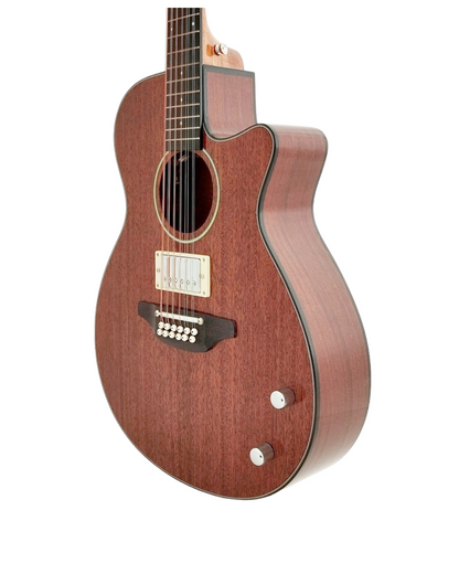 Haze  12-String Hybrid special Acoustic-Electric Guitar - Solid top  Natural SDG82812CHEQSM